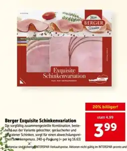 Interspar Berger Exquisite Schinkenvariation Angebot