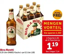 Interspar Birra Moretti Angebot