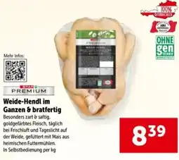 Interspar Spar Premium Weide-Hendl im Ganzen & bratfertig Angebot