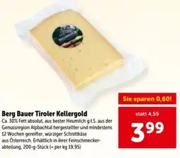 Interspar Berg Bauer Tiroler Kellergold Angebot