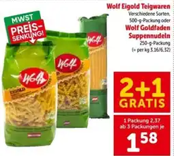Interspar Wolf EIGOLD Teigwaren Angebot