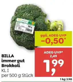 ADEG Billa immer gut Brokkoli Angebot