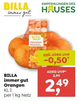 ADEG BILLA immer gut Orangen Angebot