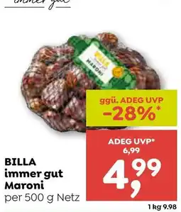 ADEG BILLA Maroni Angebot