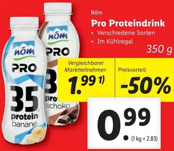Lidl Pro Proteindrink 350g Angebot