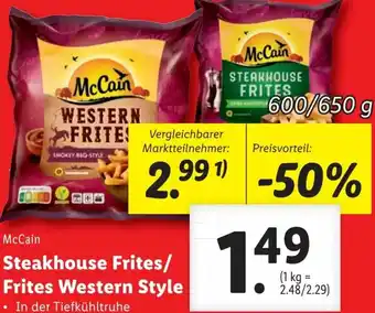 Lidl Steakhouse Frites/Frites Western Style 600/650g Angebot