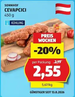 Hofer Sonnhof Cevapcici Angebot