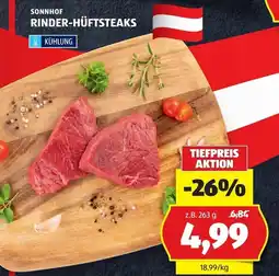 Hofer Sonnhof Rinder-Hüftsteaks Angebot