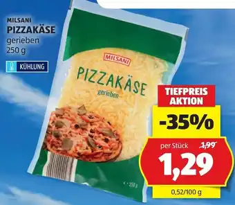 Hofer Milsani Pizzakäse gerieben Angebot