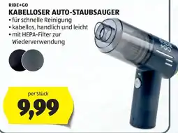 Hofer Ride+Go Kabelloser Auto-Staubsauger Angebot
