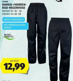 Hofer Crane Damen-/Herren-Rad-Regenhose Angebot