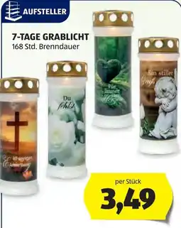 Hofer 7-Tage Grablicht Angebot