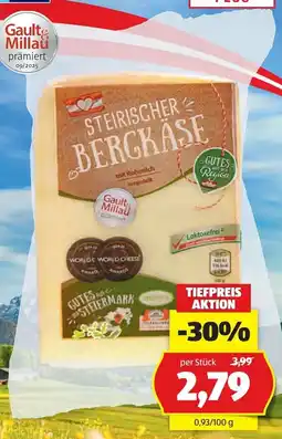 Hofer Steirischer Bergkäse Angebot