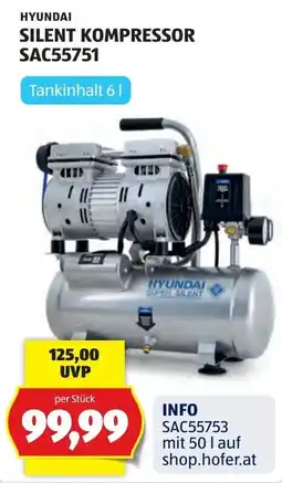 Hofer Hyundai Silent Kompressor Angebot