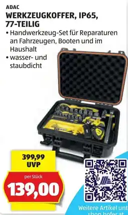 Hofer Adac werkzeugkoffer, ip65, 77-teilig Angebot