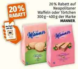 Müller Neapolitaner Waffeln oder Törtchen MANNER Angebot