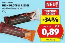 Hofer ALDI SPORTS HIGH PROTEIN RIEGEL Angebot