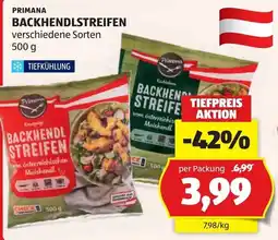 Hofer Primana Backhendlstreifen Angebot
