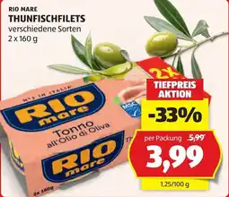 Hofer Rio Mare Thunfischfilets Angebot