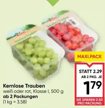 Maximarkt Kernlose Trauben Angebot