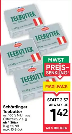 Maximarkt Schärdinger Teebutter Angebot