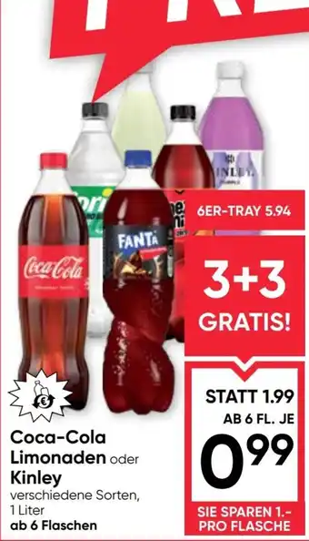 Coca-Cola Limonaden oder Kinley