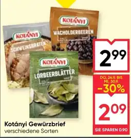 Maximarkt Kotányi Gewürzbrief Angebot