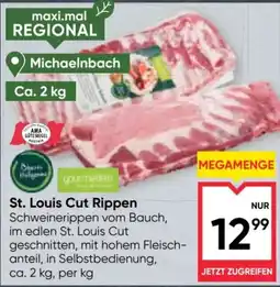 Maximarkt St. Louis Cut Rippen Angebot