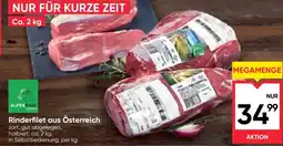 Maximarkt Alpenrind Rinderfilet aus Österreich Angebot