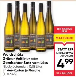 Maximarkt Waldschütz Grüner Veltliner oder Gemischter Satz vom Löss Angebot