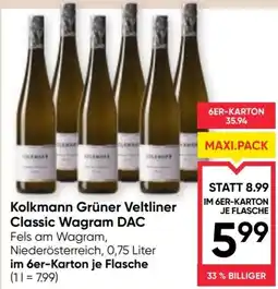 Maximarkt Kolkmann Grüner Veltliner Classic Wagram DAC Angebot