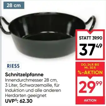 Maximarkt RIESS Schnitzelpfanne Angebot