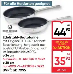 Maximarkt Edelstahl-Bratpfanne mit Original TEFロン™ Antihaft-Beschichtung Angebot