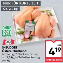Maximarkt S-Budget Österr. Maishendl Angebot