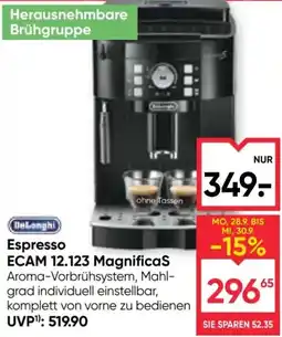 Maximarkt De'Longhi Espresso ECAM 12.123 MagnificaS Angebot