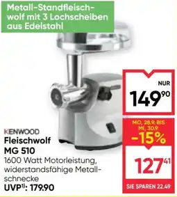 Maximarkt Kenwood Fleischwolf MG 510 Angebot