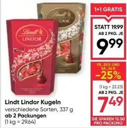 Maximarkt Lindt Lindor Kugeln Angebot