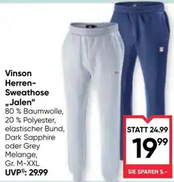 Maximarkt Vinson Herren-Sweathose „Jalen“ Angebot
