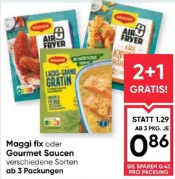 Maximarkt Maggi fix oder Gourmet Saucen Angebot