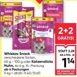 Maximarkt Whiskas Snack Angebot