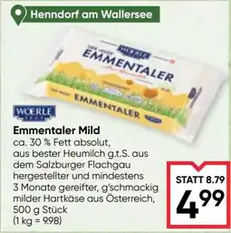 Maximarkt Woerle Emmentaler Mild Angebot