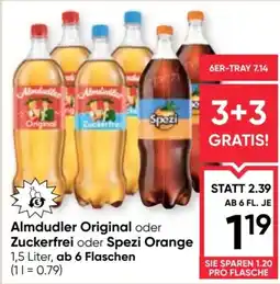 Maximarkt Almdudler Original oder Zuckerfrei oder Spezi Orange Angebot