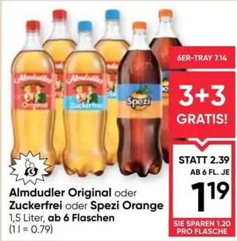 Almdudler Original oder Zuckerfrei oder Spezi Orange