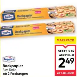 Maximarkt Toppits Backpapier Angebot