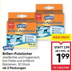 Maximarkt swirl Brillen-PUTZTUCHER Angebot