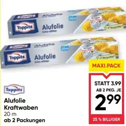 Maximarkt Toppits Alufolie Kraftwaben Angebot