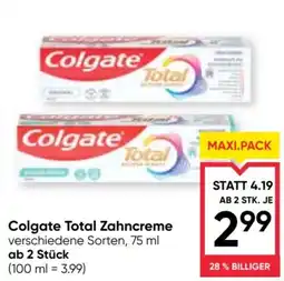 Maximarkt Colgate Total Zahncreme Angebot