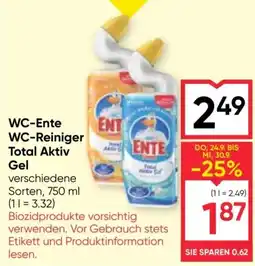 Maximarkt WC-Ente WC-Reiniger Total Aktiv Gel Angebot