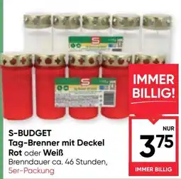 Maximarkt S-Budget Tag-Brenner mit Deckel Angebot