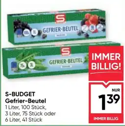 Maximarkt S-Budget Gefrier-Beutel Angebot